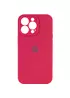 Чехол Silicone Case Full Camera Protective (AA) для Apple iPhone 15 Pro Max (6.7") Красный / Rose Red