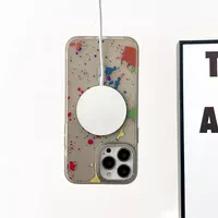 Чехол TPU+PC Flush with MagSafe для Apple iPhone 15 Pro Max (6.7") Titanium grey