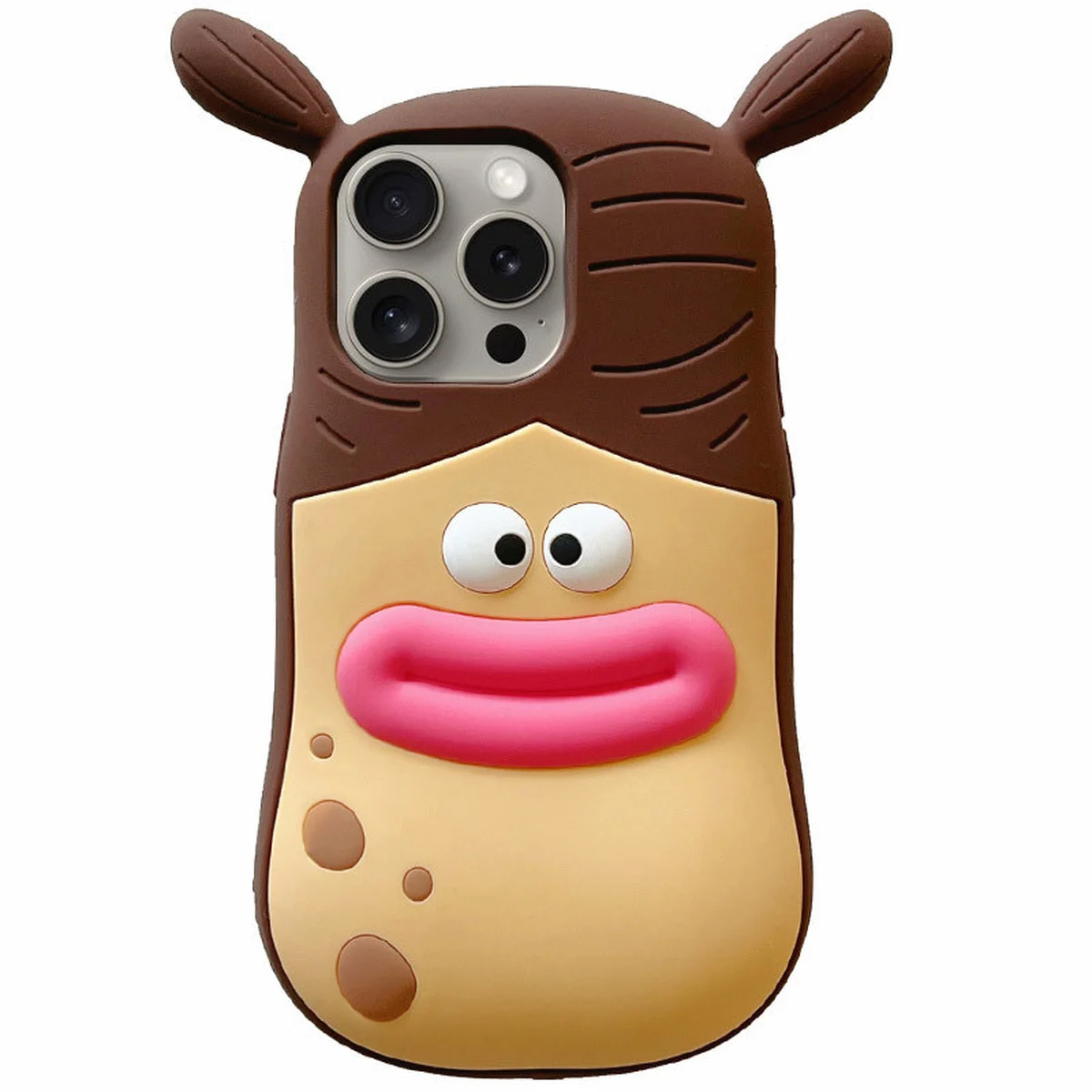 Силиконовый чехол Funny 3D для Apple iPhone 15 Pro Max (6.7") He