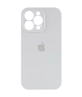Чохол Silicone Case Full Camera Protective (AA) Apple iPhone 15 Pro Max (6.7") Білий / White