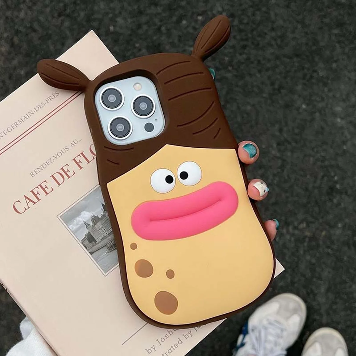 Силиконовый чехол Funny 3D для Apple iPhone 15 Pro Max (6.7") He