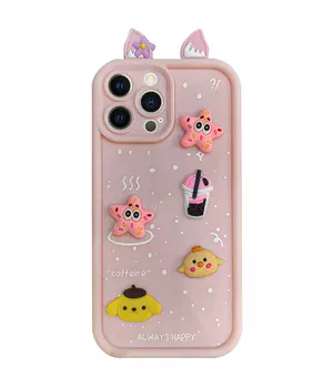 Чехол TPU Toys Case with Ears для Apple iPhone 15 Pro Max (6.7") Light Pink