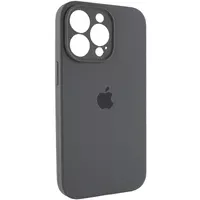 Чехол Silicone Case Full Camera Protective (AA) для Apple iPhone 15 Pro Max (6.7") Серый / Dark Gray