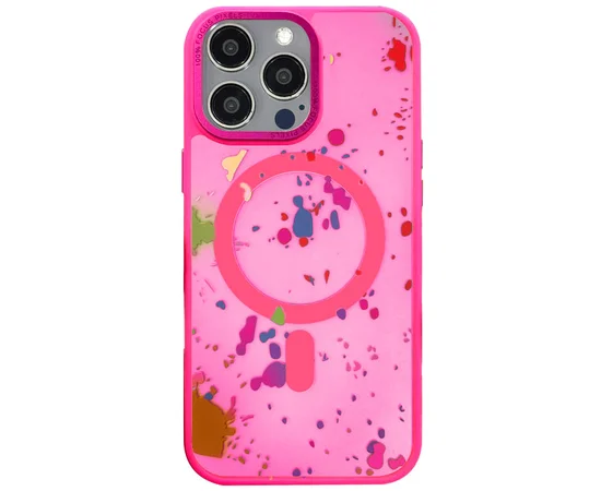 Чехол TPU+PC Flush with MagSafe для Apple iPhone 15 Pro Max (6.7") Barbie Pink