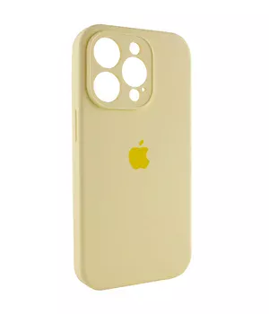 Чохол Silicone Case Full Camera Protective (AA) Apple iPhone 15 Pro Max (6.7") Жовтий / Mellow Yellow