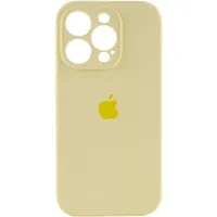 Чохол Silicone Case Full Camera Protective (AA) Apple iPhone 15 Pro Max (6.7") Жовтий / Mellow Yellow