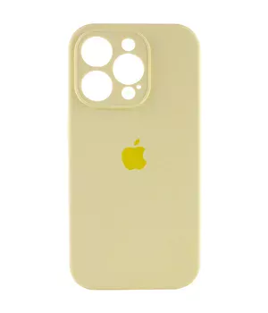 Чохол Silicone Case Full Camera Protective (AA) Apple iPhone 15 Pro Max (6.7") Жовтий / Mellow Yellow
