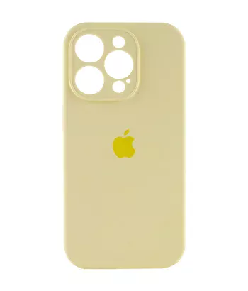 Чохол Silicone Case Full Camera Protective (AA) Apple iPhone 15 Pro Max (6.7") Жовтий / Mellow Yellow