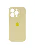 Чехол Silicone Case Full Camera Protective (AA) для Apple iPhone 15 Pro Max (6.7") Желтый / Mellow Yellow