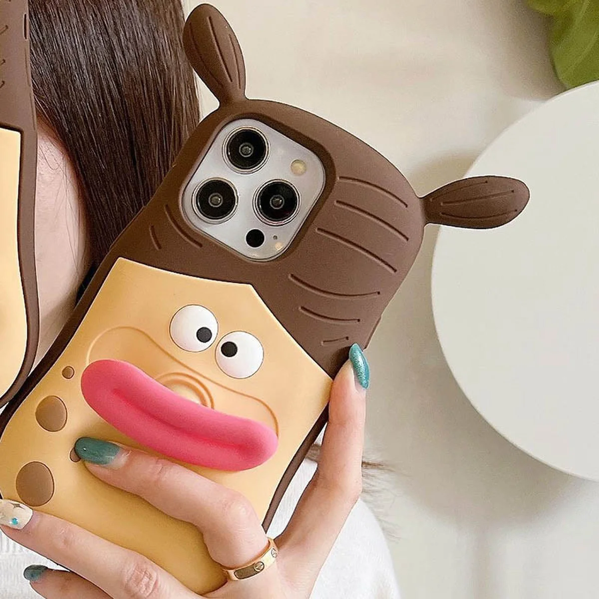 Силиконовый чехол Funny 3D для Apple iPhone 15 Pro Max (6.7") He