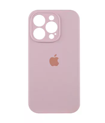 Чохол Silicone Case Full Camera Protective (AA) Apple iPhone 15 Pro Max (6.7") Рожевий / Chalk Pink
