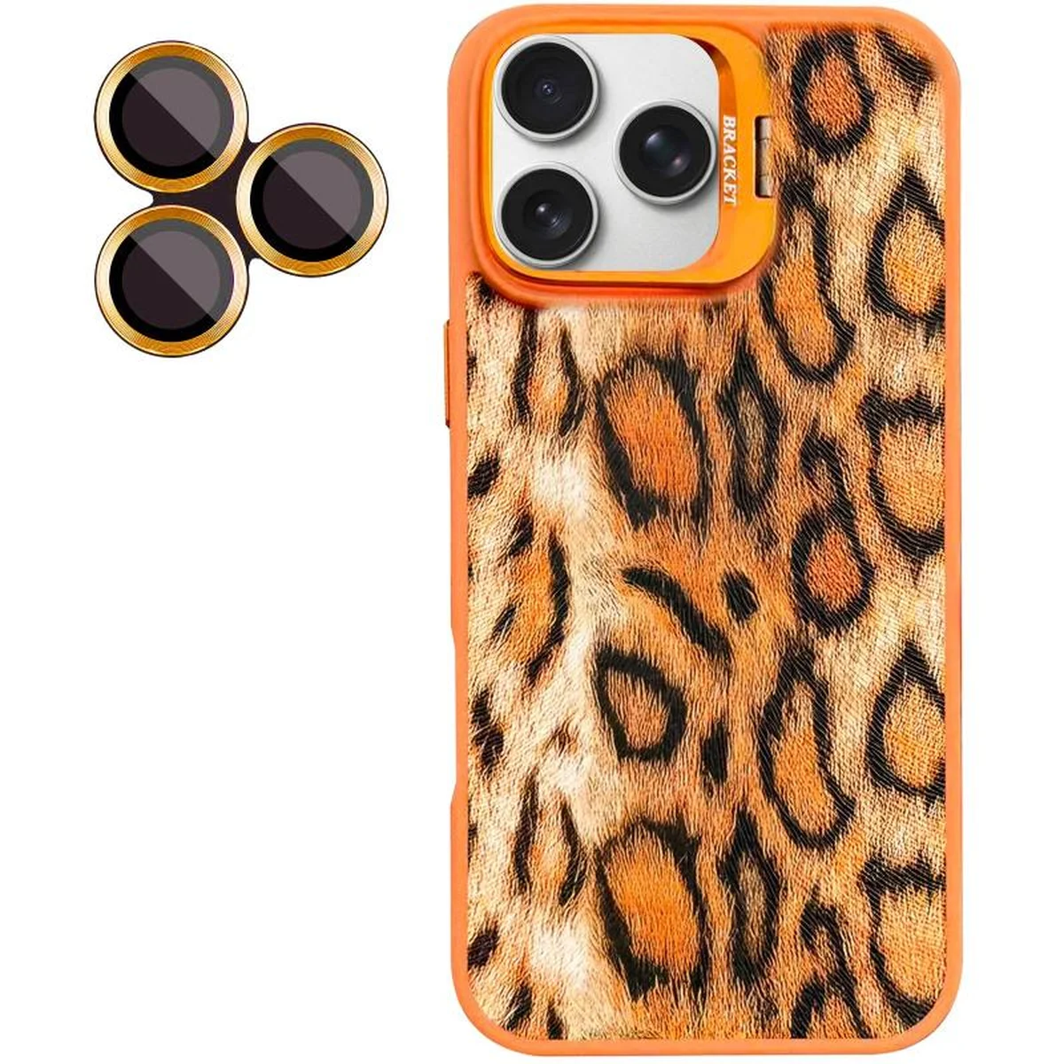 Чохол TPU+PC Wild Leopard with MagSafe and Lens для Apple iPhone 15 Pro Max (6.7") Orange
