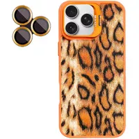 Чохол TPU+PC Wild Leopard with MagSafe and Lens для Apple iPhone 15 Pro Max (6.7") Orange