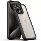 TPU чохол Transparent + Colour 1,5mm для Apple iPhone 15 Pro Max (6.7") Black