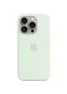 Чехол Silicone case (AAA) full with Magsafe and Animation для Apple iPhone 15 Pro Max (6.7") Мятный / Soft Mint