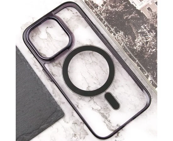 Чехол TPU Iris with MagSafe для Apple iPhone 15 Pro Max (6.7") Черный