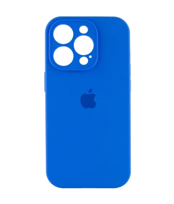 Чехол Silicone Case Full Camera Protective (AA) для Apple iPhone 15 Pro Max (6.7") Синий / Capri Blue Чехол Silicone Case Full Camera Protective (AA) для Apple iPhone 15 Pro Max (6.7") Синий / Capri Blue