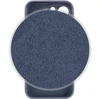 Чехол Silicone Case Full Camera Protective (AA) для Apple iPhone 15 Pro Max (6.7") Темно-синий / Midnight blue