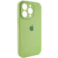Чехол Silicone Case Full Camera Protective (AA) для Apple iPhone 15 Pro Max (6.7") Мятный / Mint / PVH