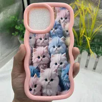 Чехол TPU Cloudy Pictures для Apple iPhone 15 Pro Max (6.7") Kittens