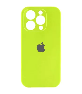 Чохол Silicone Case Full Camera Protective (AA) Apple iPhone 15 Pro Max (6.7") Кислотно-зелений / Acid Green