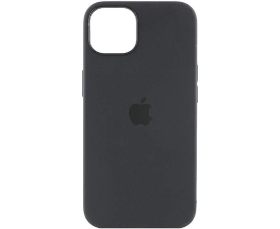 Чохол Silicone case (AAA) full with Magsafe and Animation для Apple iPhone 15 Pro Max (6.7") Чорний / Black