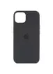 Чохол Silicone case (AAA) full with Magsafe and Animation для Apple iPhone 15 Pro Max (6.7") Чорний / Black