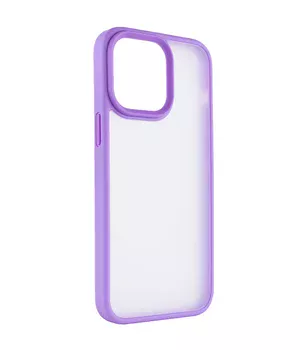 TPU+PC чехол Metal Buttons для Apple iPhone 15 Pro Max (6.7") Сиреневый