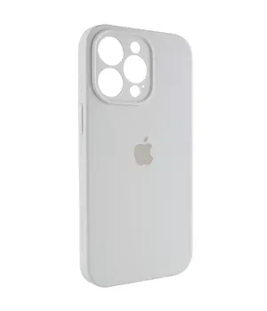 Чехол Silicone Case Full Camera Protective (AA) для Apple iPhone 15 Pro Max (6.7") Белый / White