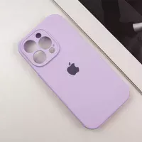 Чехол Silicone Case Full Camera Protective (AA) для Apple iPhone 15 Pro Max (6.7") Сиреневый / Lilac / PVH
