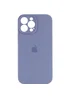 Чехол Silicone Case Full Camera Protective (AA) для Apple iPhone 15 Pro (6.1") Серый / Lavender Gray