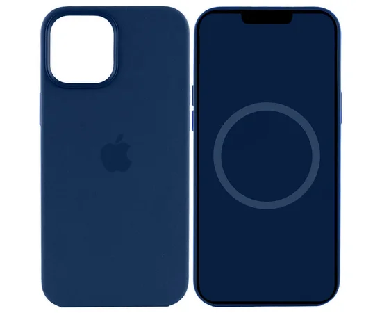 Чохол Silicone case (AAA) full with Magsafe and Animation для Apple iPhone 15 Pro (6.1") Синій / Storm Blue