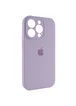 Чехол Silicone Case Full Camera Protective (AA) для Apple iPhone 15 Pro (6.1") Сиреневый / Lilac / PVH