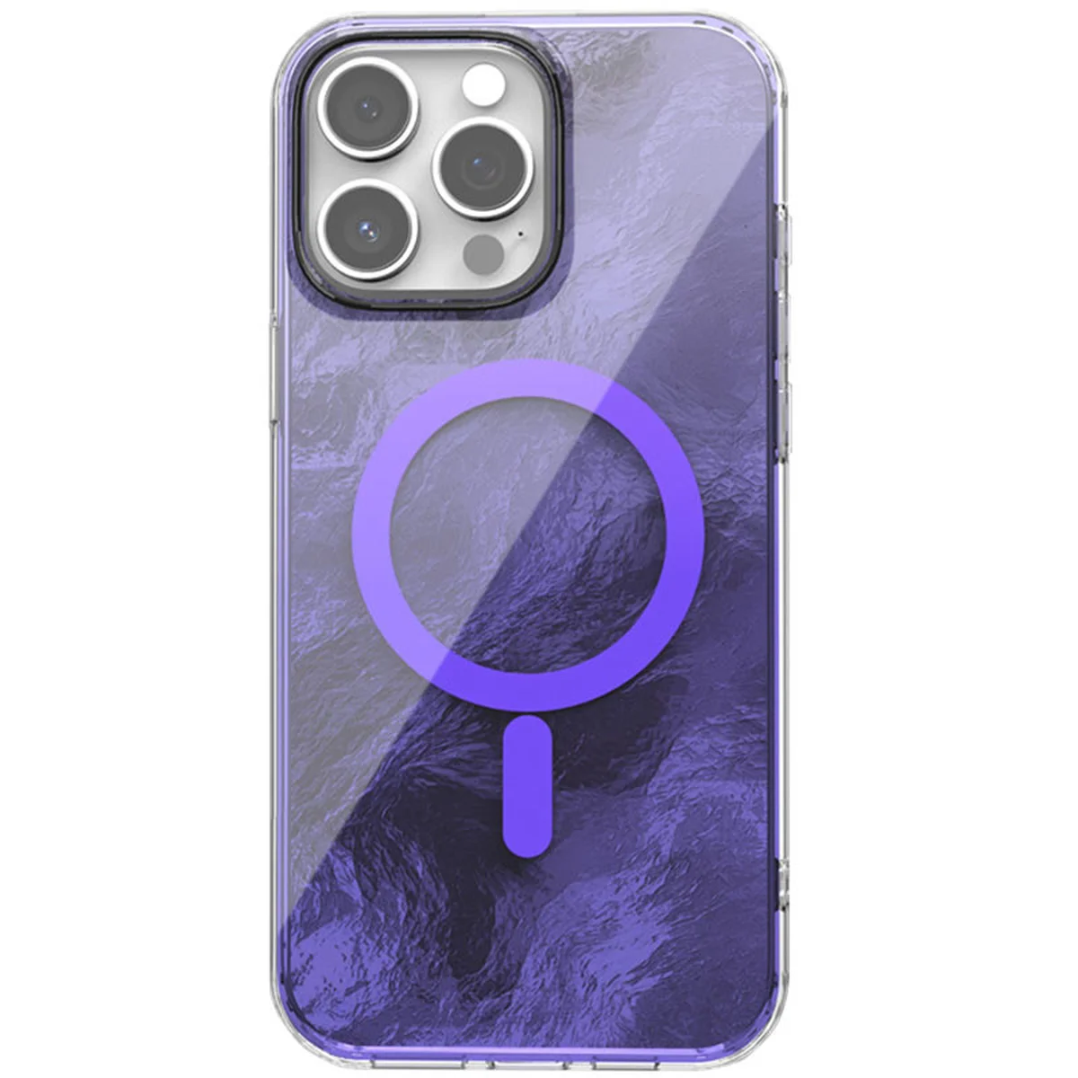 Чехол TPU Shiny Mountain (MagFit) для Apple iPhone 15 Pro (6.1") Purple