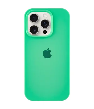 Чохол Silicone Case Full Protective (AA) для Apple iPhone 15 Pro (6.1") Зелений / Spearmint