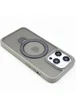 TPU+PC чехол Metal Buttons with MagSafe Colorful HQ Ring для Apple iPhone 15 Pro (6.1") Grey