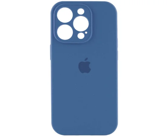 Чехол Silicone Case Full Camera Protective (AA) для Apple iPhone 15 Pro (6.1") Синий / Blue Jay