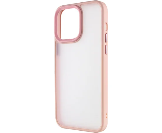 TPU+PC чехол Metal Buttons для Apple iPhone 15 Pro (6.1") Розовый