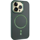 Шкіряний чохол SnapCase with MagSafe для Apple iPhone 15 Pro (6.1") Green