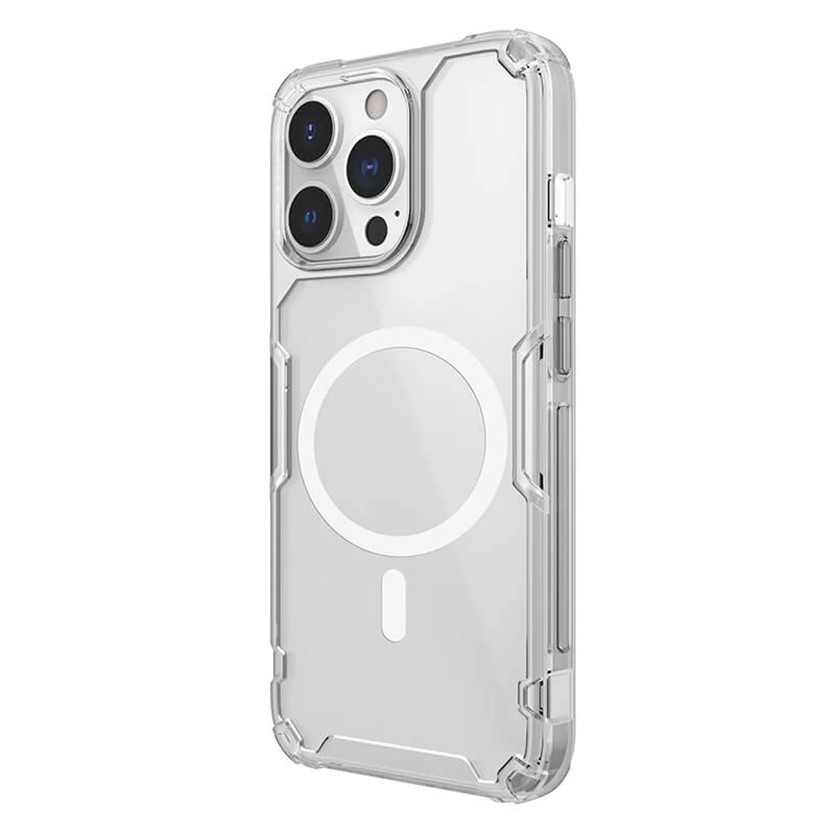 TPU чехол Nillkin Nature Pro Magnetic для Apple iPhone 15 Pro (6.1") Бесцветный (прозрачный)