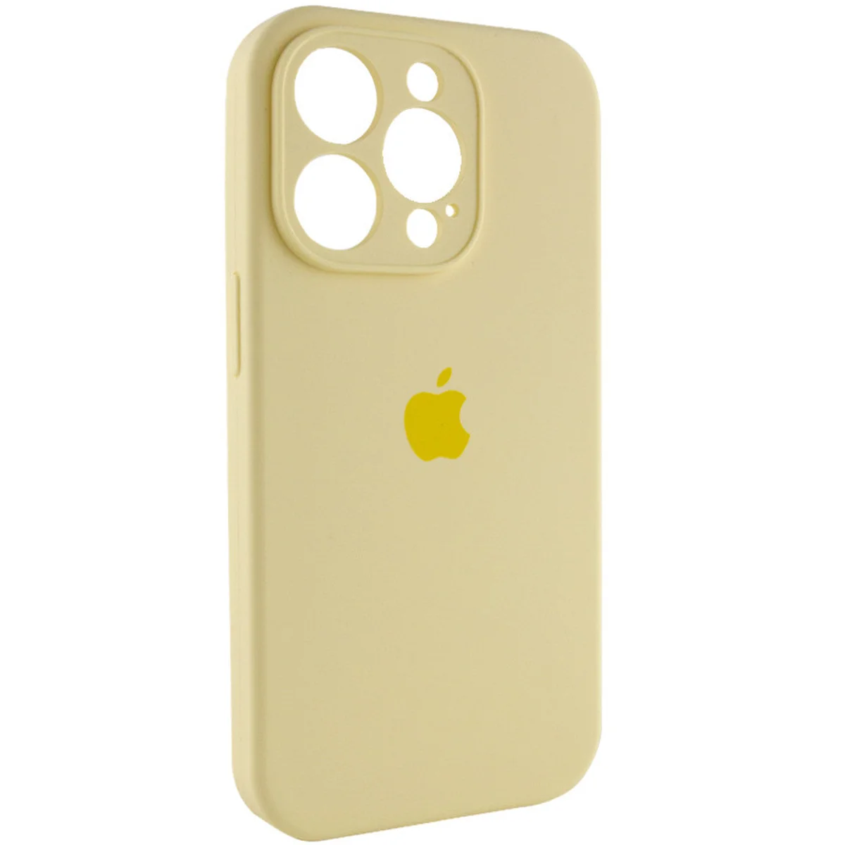Чохол Silicone Case Full Camera Protective (AA) Apple iPhone 15 Pro (6.1") Жовтий / Mellow Yellow
