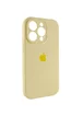 Чехол Silicone Case Full Camera Protective (AA) для Apple iPhone 15 Pro (6.1") Желтый / Mellow Yellow