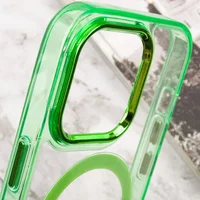 Чохол TPU Iris with MagSafe для Apple iPhone 15 Pro (6.1") Салатовий