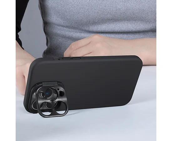 Чехол Silicone Nillkin LensWing Magnetic для Apple iPhone 15 Pro (6.1") Черный / Black