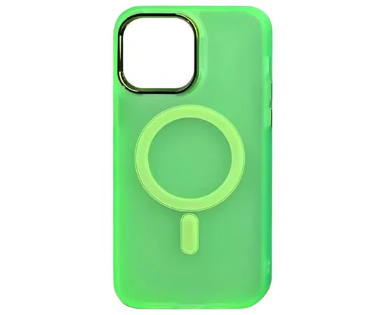 Чохол TPU+PC Lily with MagSafe для Apple iPhone 15 Pro (6.1") Neon Green