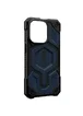 Ударопрочный чехол UAG Monarch Pro with MagSafe Leather для Apple iPhone 15 Pro (6.1") Синий