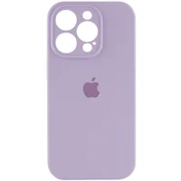 Чехол Silicone Case Full Camera Protective (AA) для Apple iPhone 15 Pro (6.1") Сиреневый / Lilac