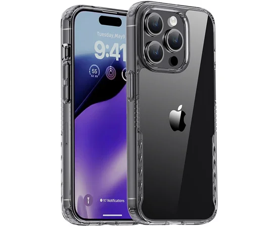 Чехол TPU+PC Multi-Color для Apple iPhone 15 Pro (6.1") Grey