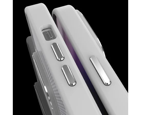 Чехол TPU+PC Carbon with MagSafe для Apple iPhone 15 Pro (6.1") Grey