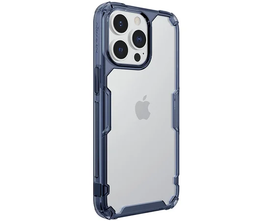 TPU чохол Nillkin Nature Pro Series для Apple iPhone 15 Pro (6.1") Синій (прозорий)